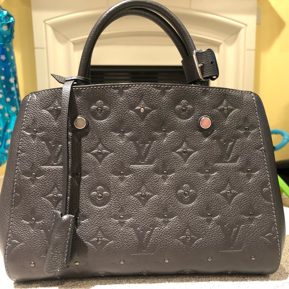 Louis Vuitton Empreinte studded Montaigne BB black - Picture 2 of 9